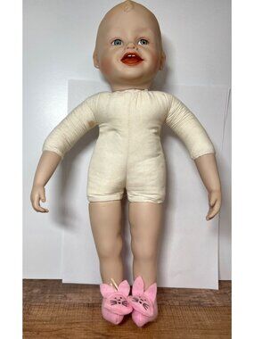 Vtg 1987 14" Tall Edwin Knowles Little Boy Yolanda Bello Doll # 1550F